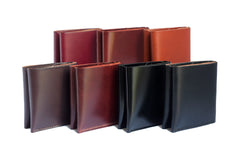 One Piece Leather Bifold Wallet All Color Handmade