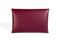 One Piece English Bridle Leather Business Card Case (Burgundy) Back